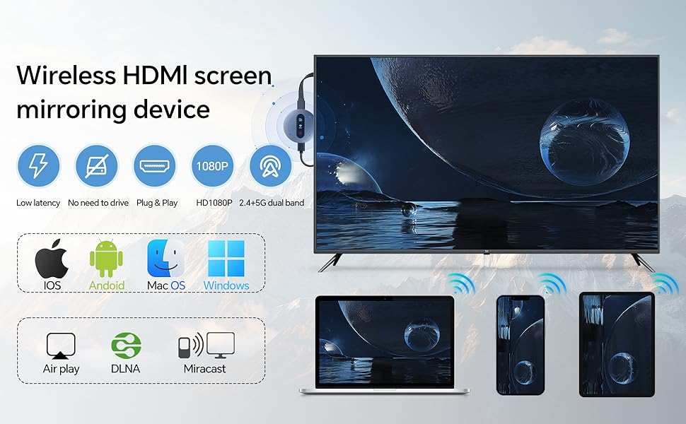 Miracast wireless display adapter