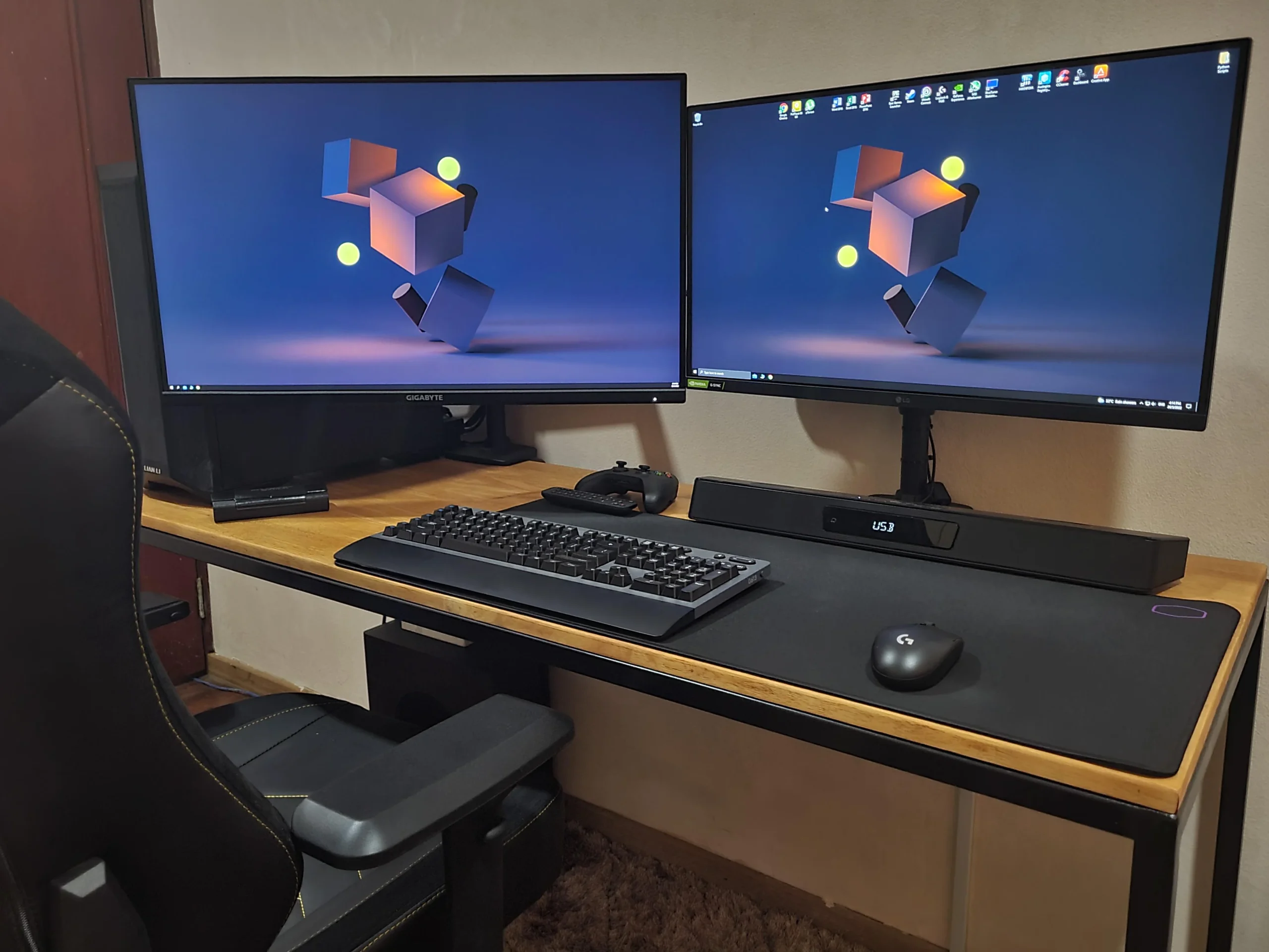 mismatched dual monitors different sizes