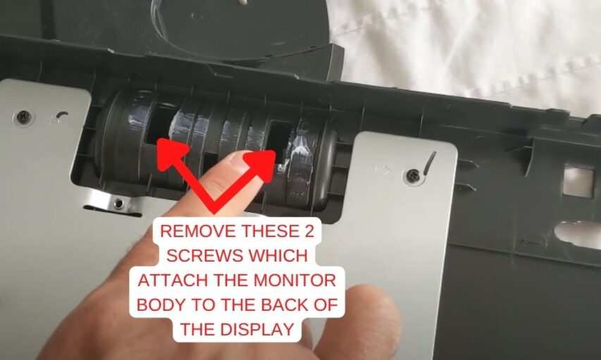 Monitor bezel screw adjustment backlight fix