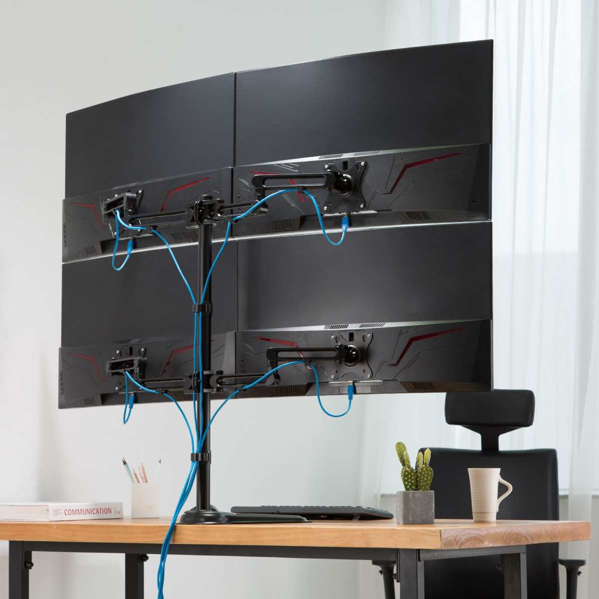 monitor cable routing management