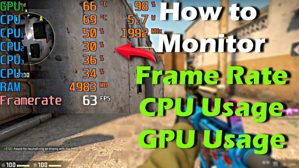 monitor frame rate counter