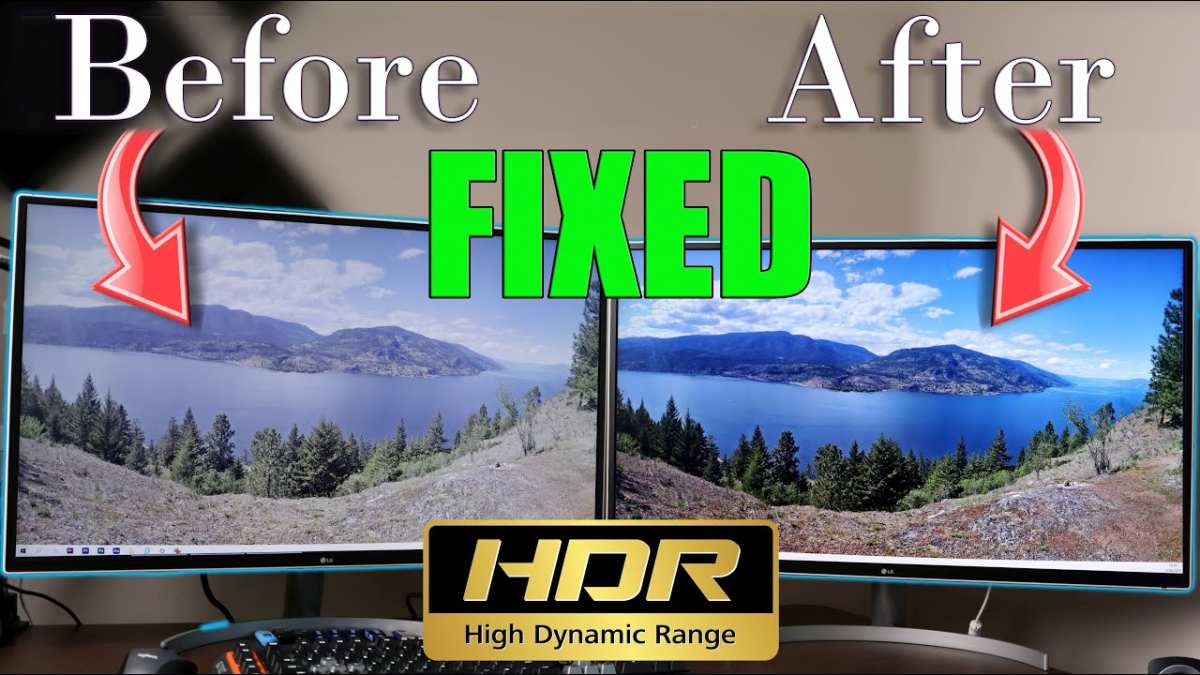 monitor HDR brightness mistake
