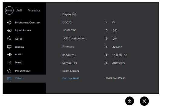 monitor on-screen display menu