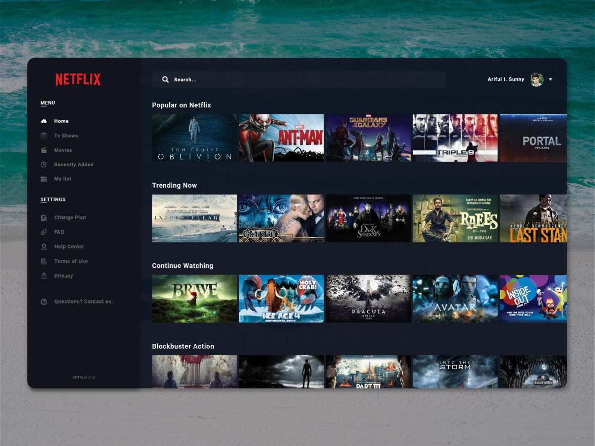 Netflix app 4K playback on monitor