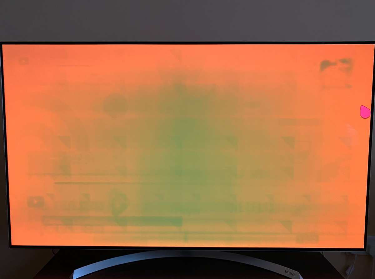 OLED burn in example