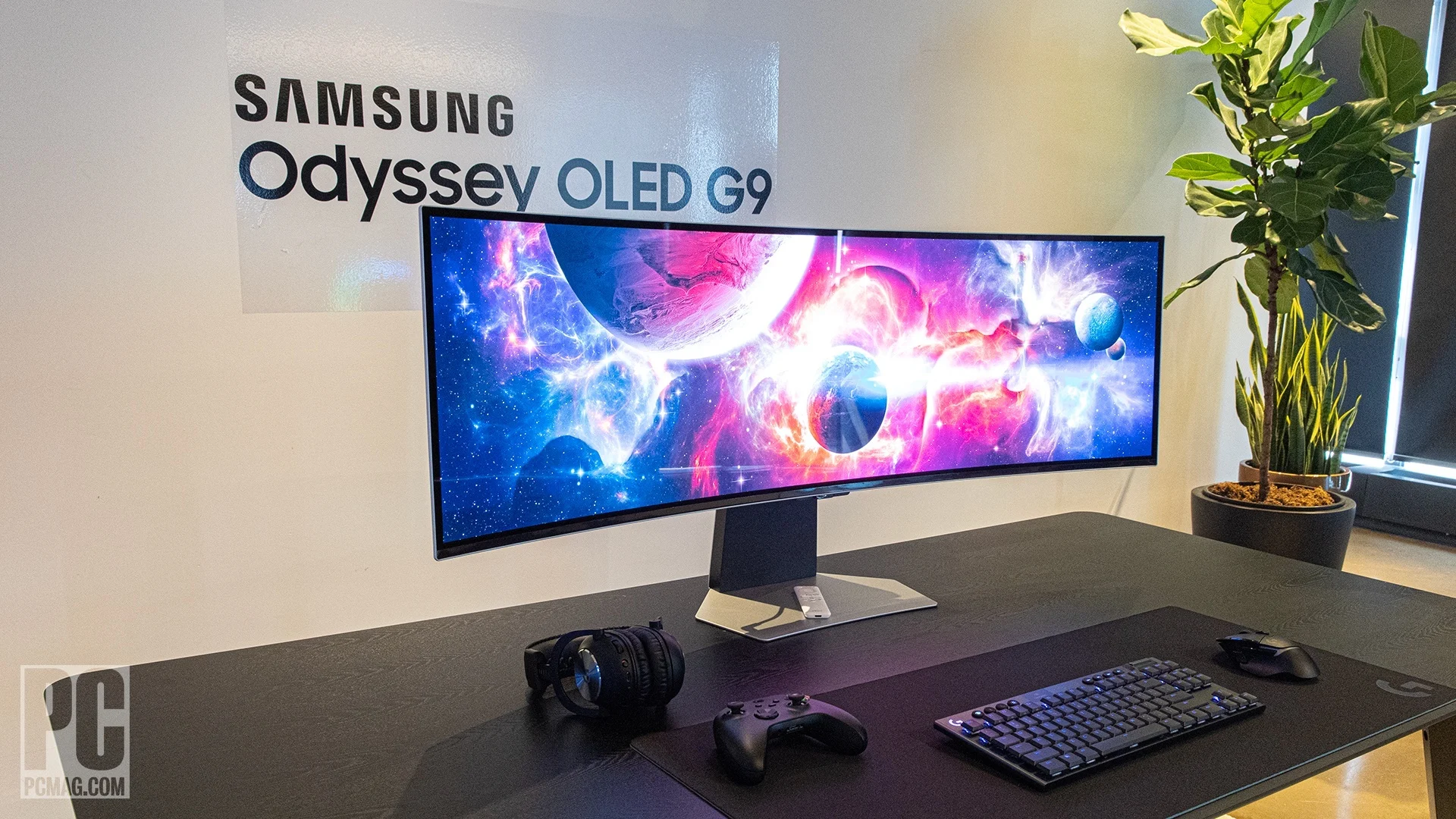 OLED gaming monitor on desk