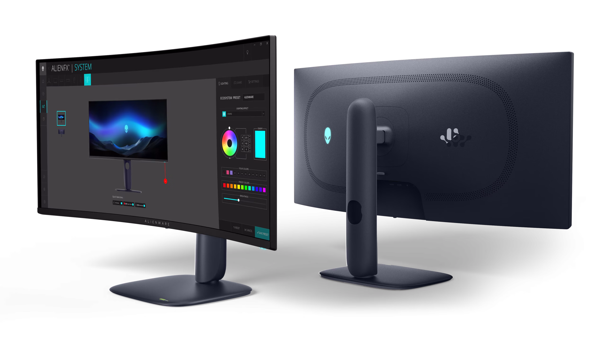 OLED monitor ambient light sensor location