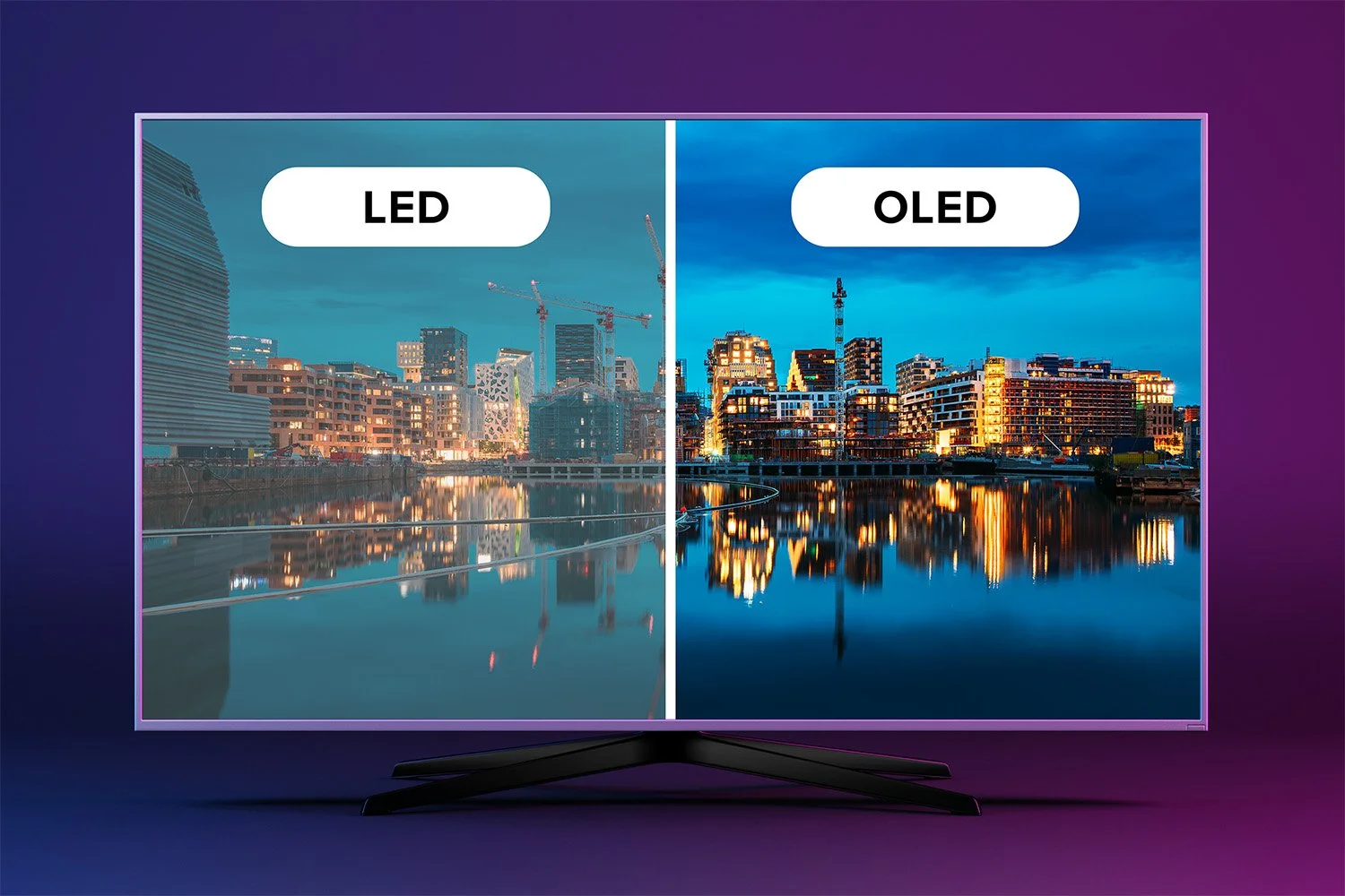 OLED monitor vs LED HDR comparison