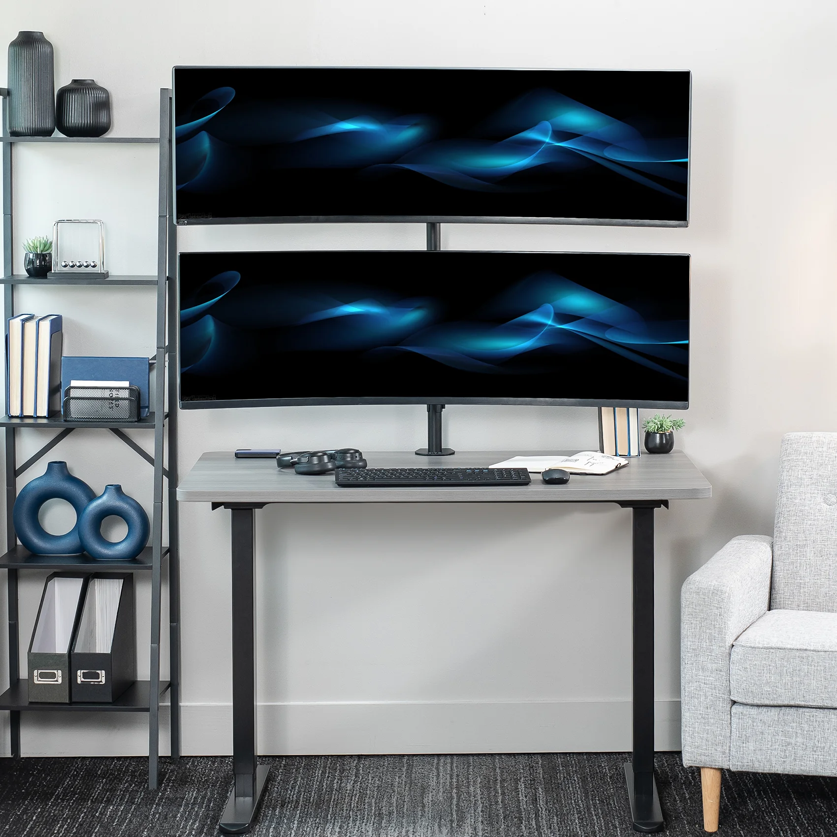 OLED monitor with secondary display setup