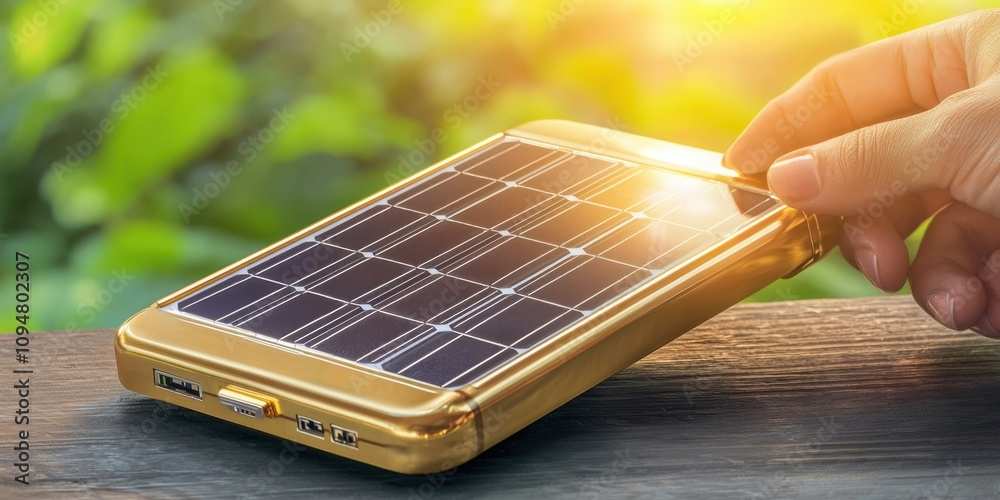 phone charging in direct sunlight