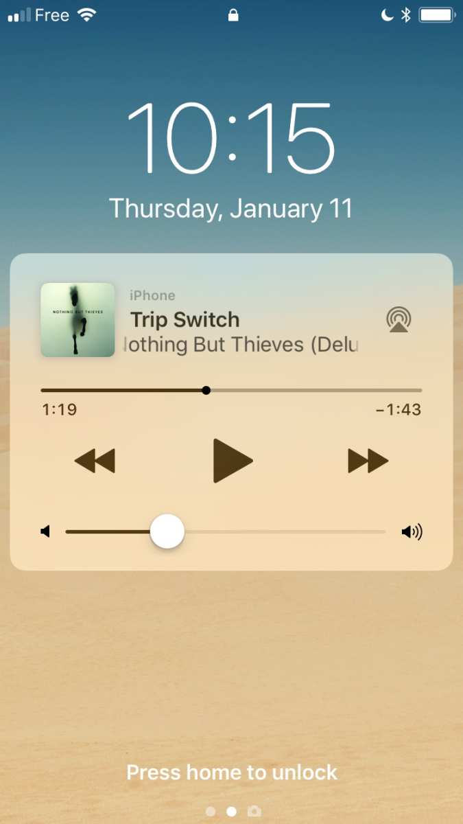 Phone locked playing YouTube audio
