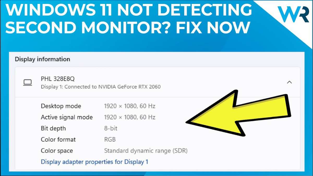 portable monitor not detected troubleshooting