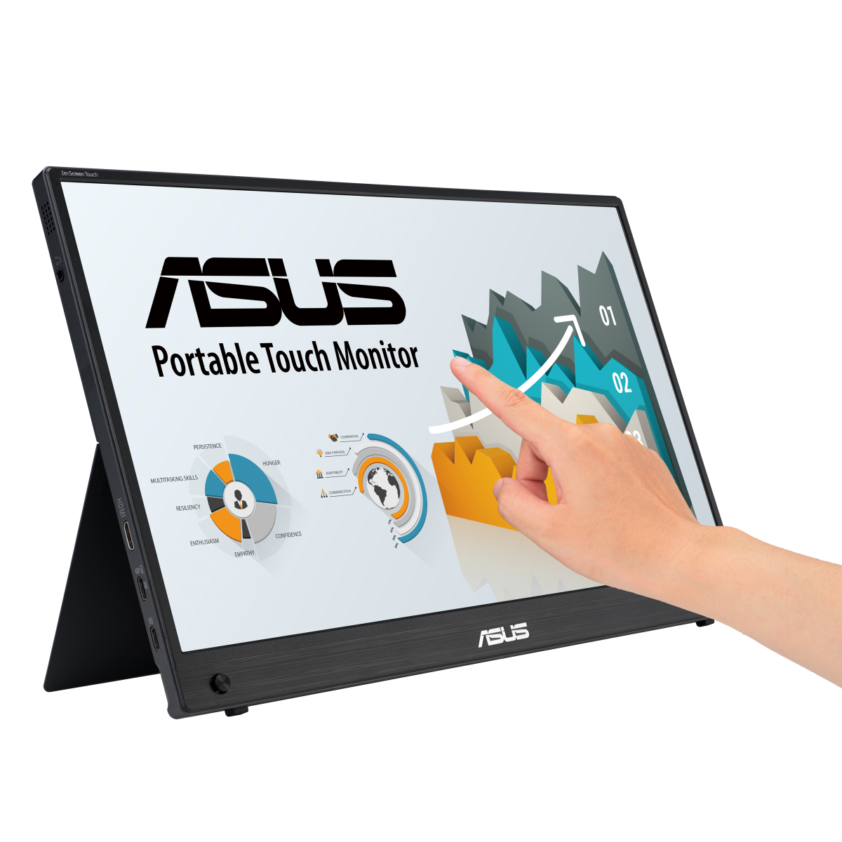 portable USB-C touch monitor