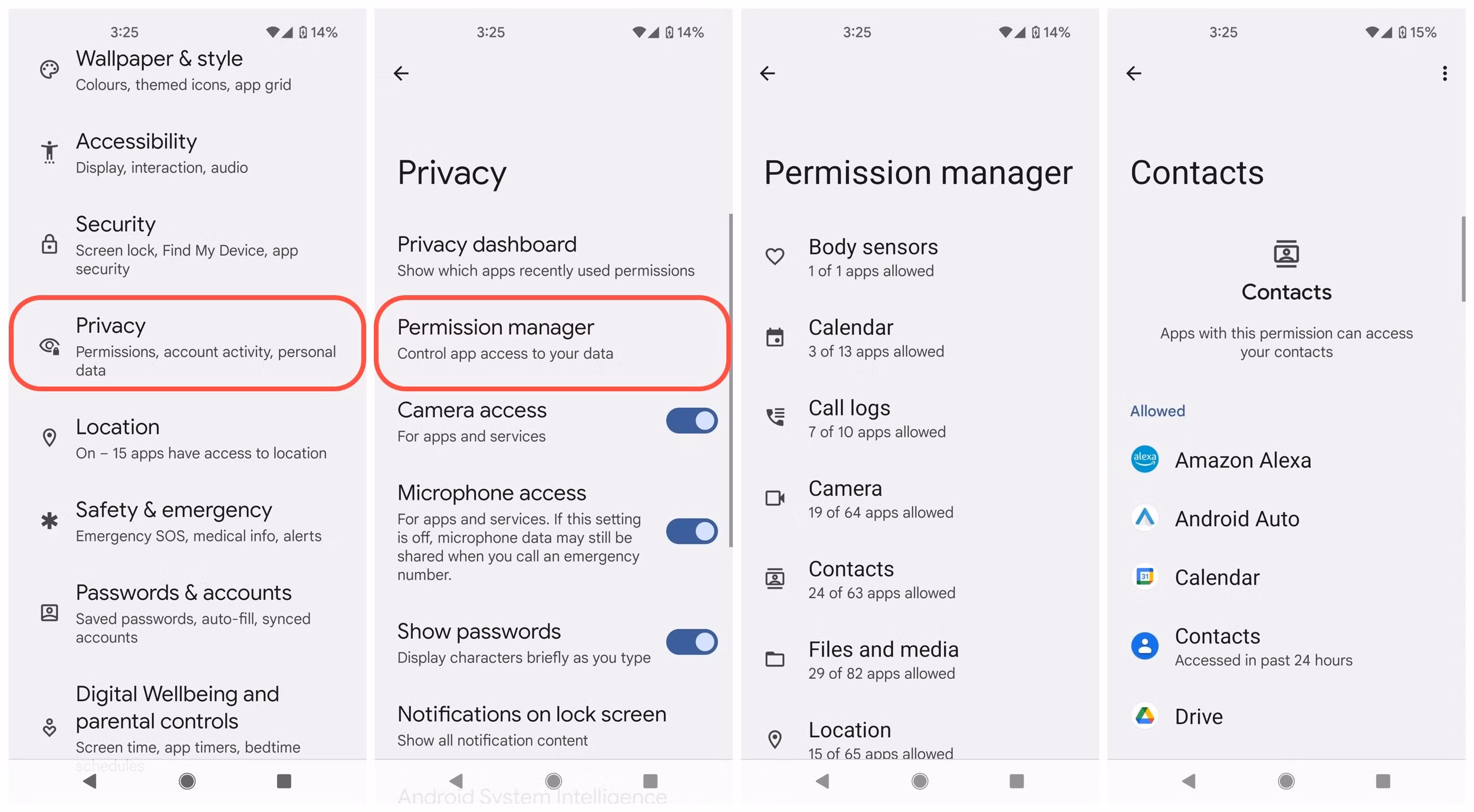 privacy permissions warning