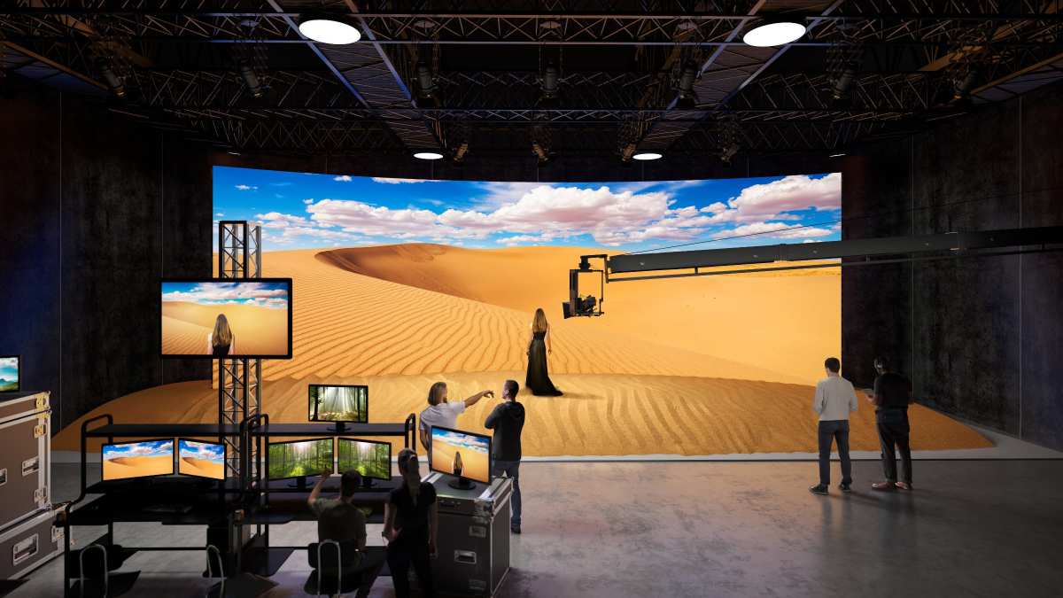 professional control room MicroLED installation