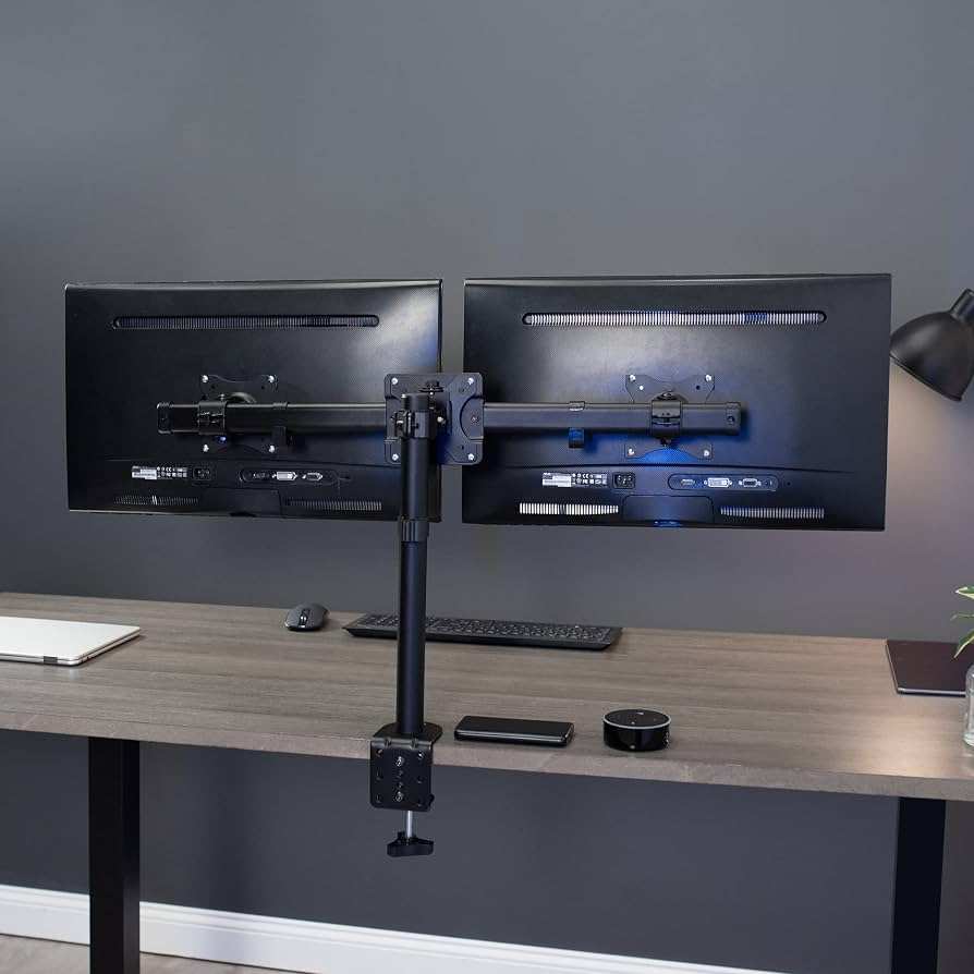 programmer ergonomic dual monitor setup