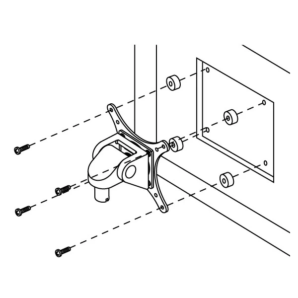 recessed VESA holes curved monitor