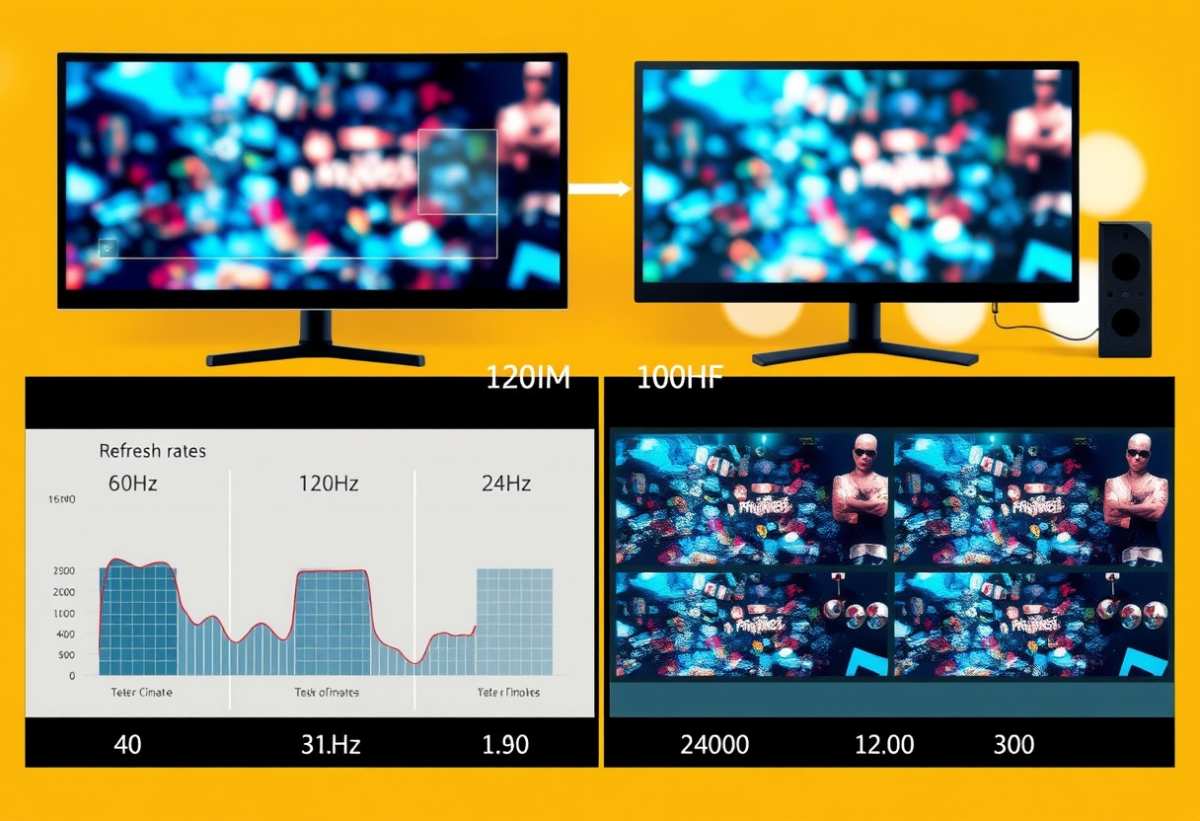 refresh rate comparison chart curved monitors