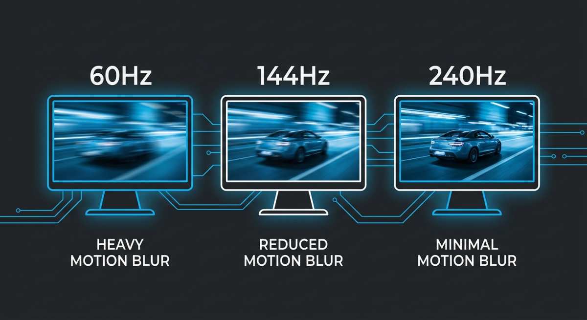 refresh rate comparison chart