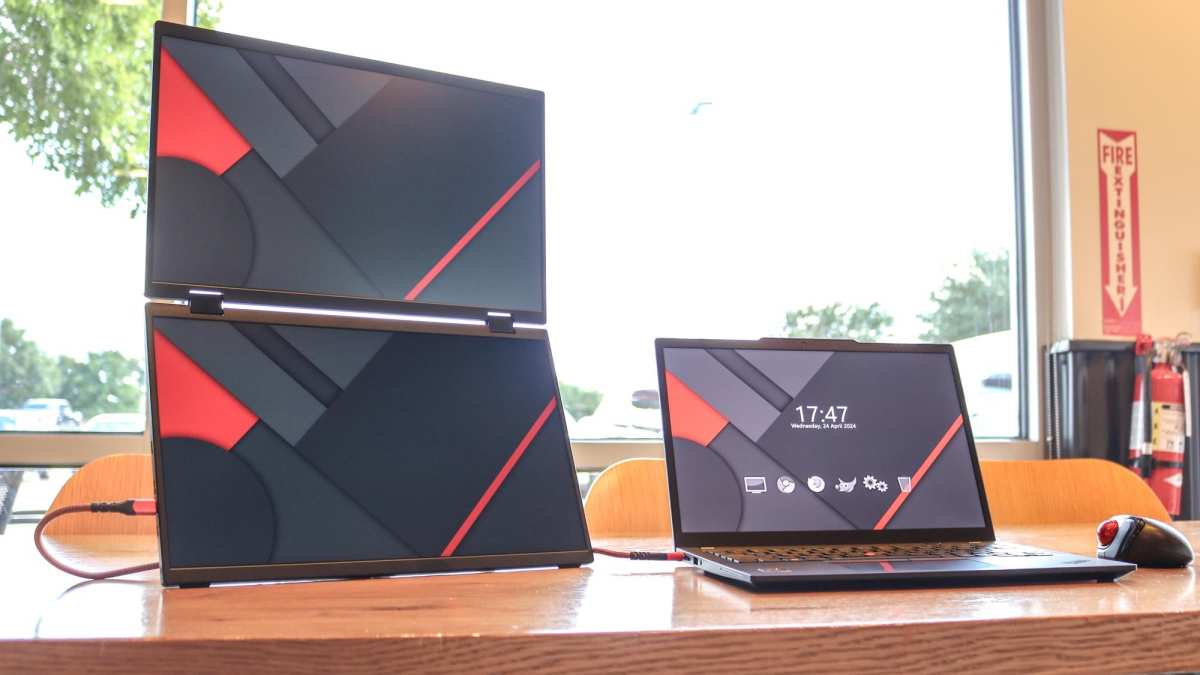 Side-by-side comparison of portable monitors