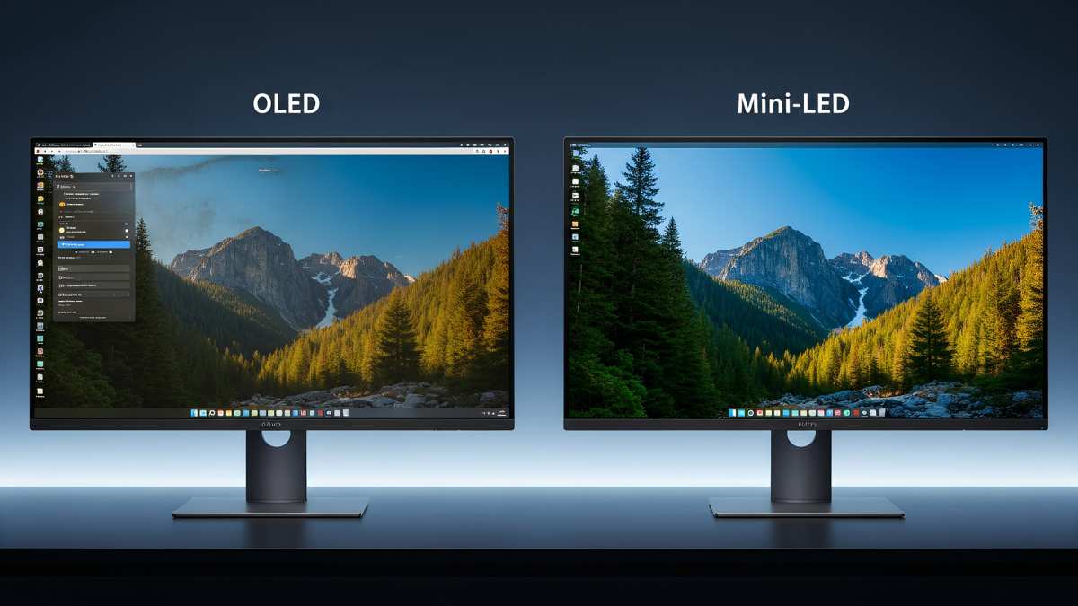 side by side monitor comparison chart