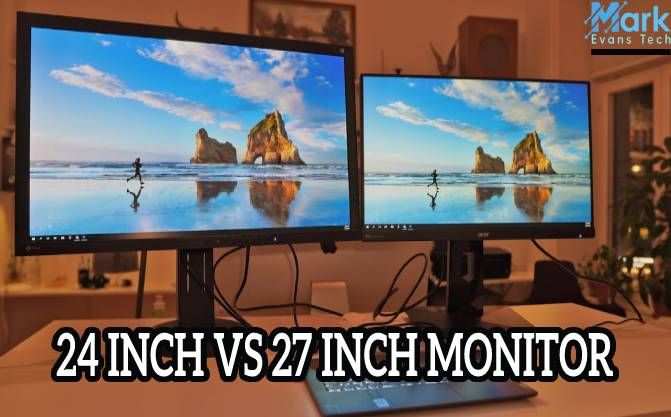 side-by-side monitor comparison student desk
