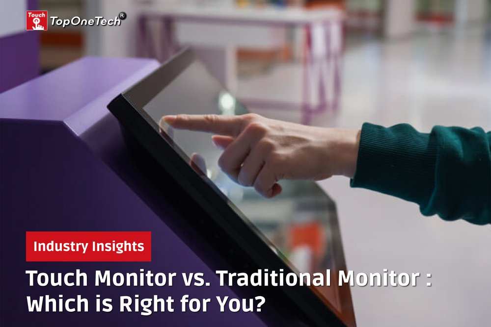 side by side touch monitor vs traditional gaming monitor