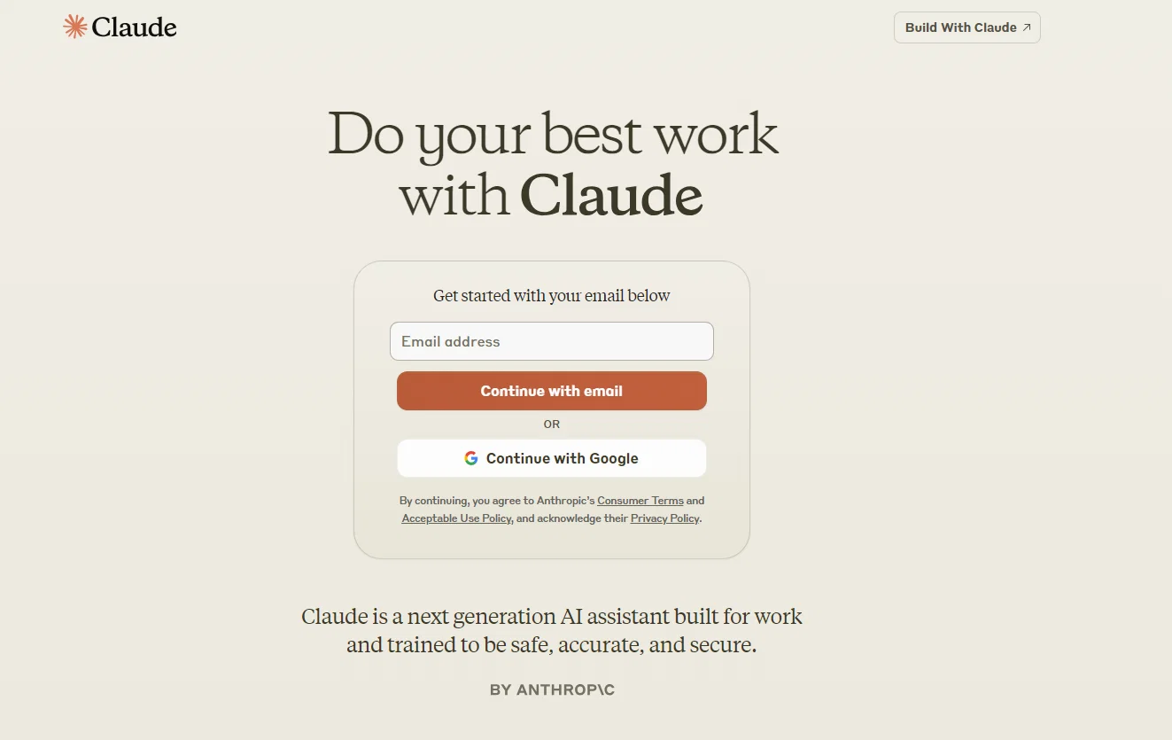 sign up for Claude free