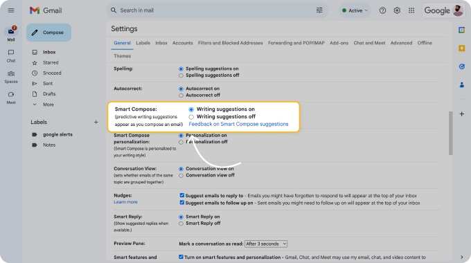 smart compose vs gemini gmail