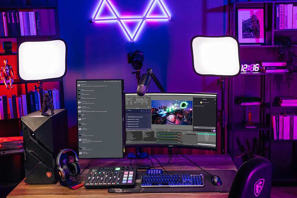 streaming dual monitor setup