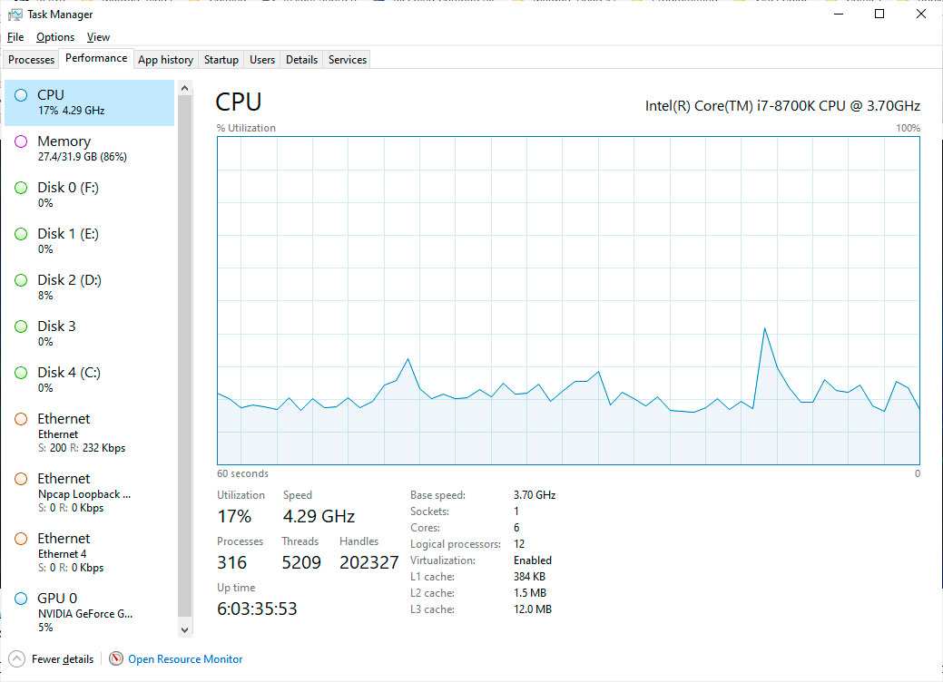 Task Manager diagnostic