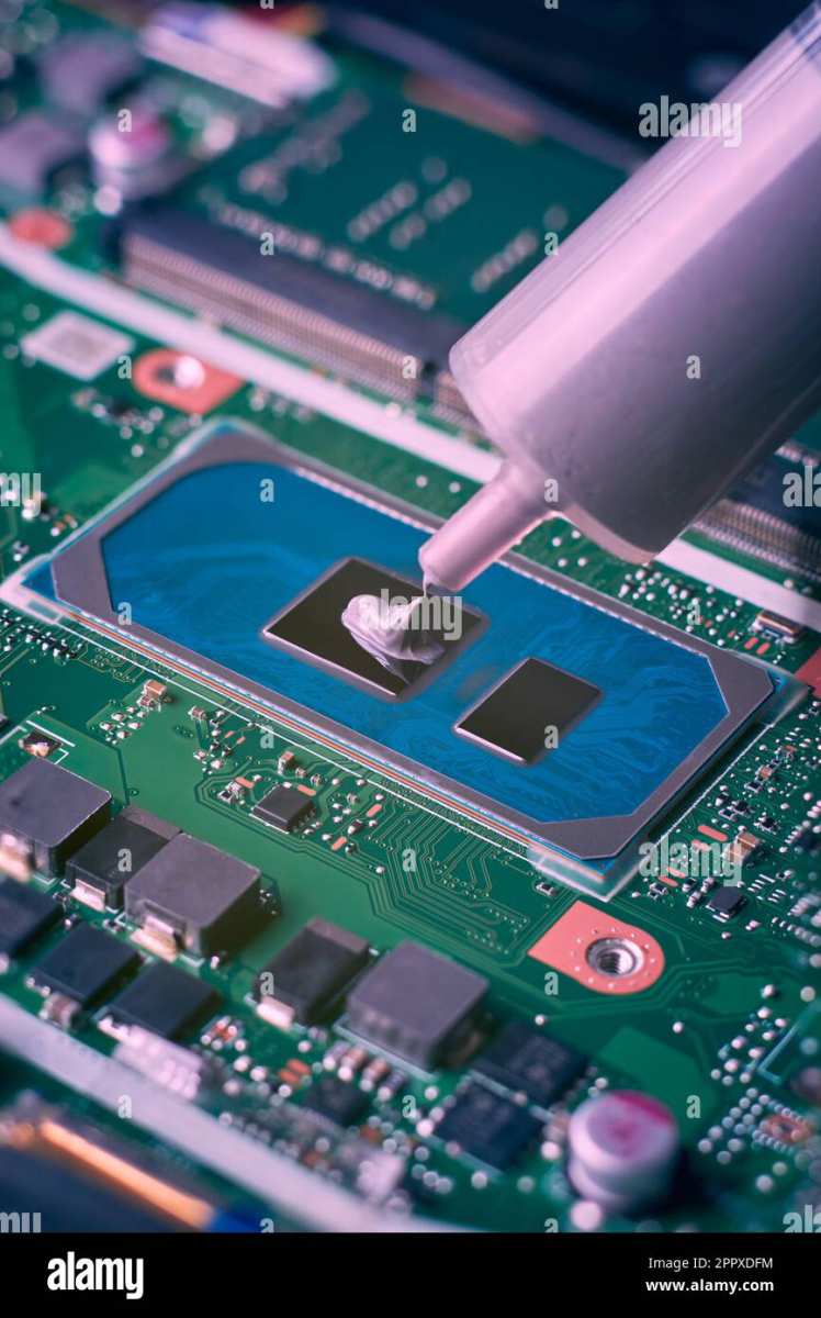 thermal paste application laptop CPU