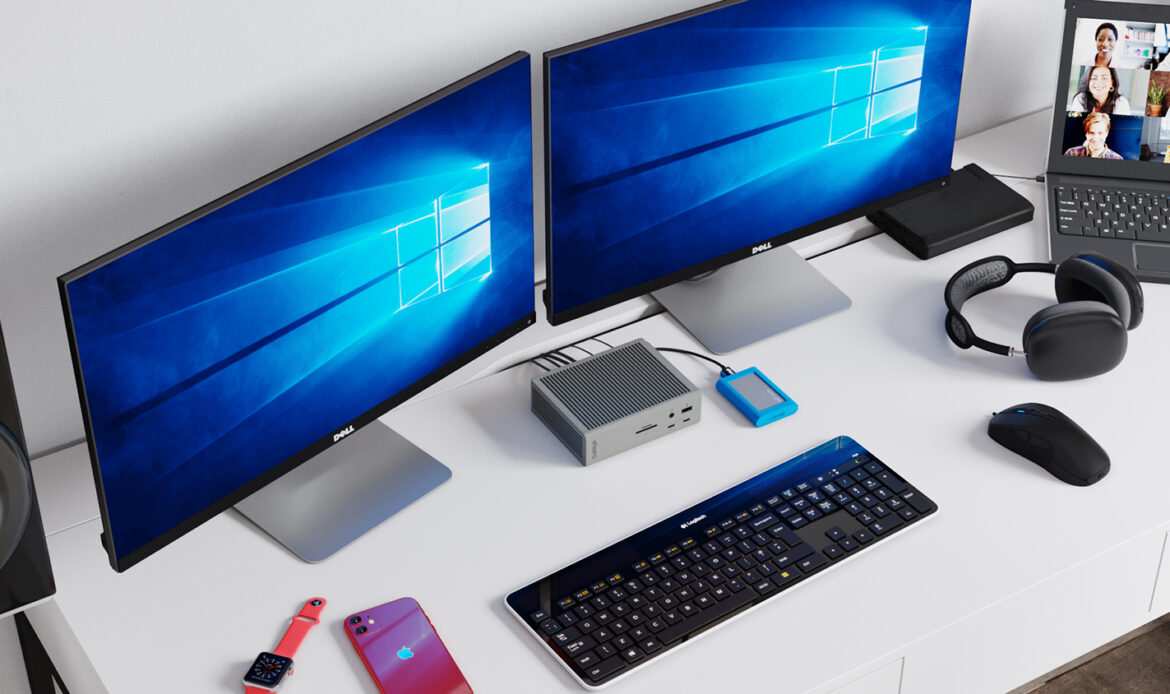 Thunderbolt 4 docking station dual monitor editing