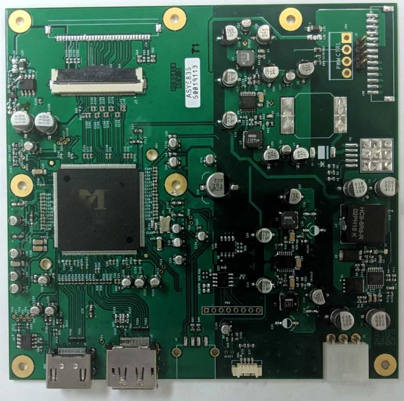 touch controller chip on circuit board