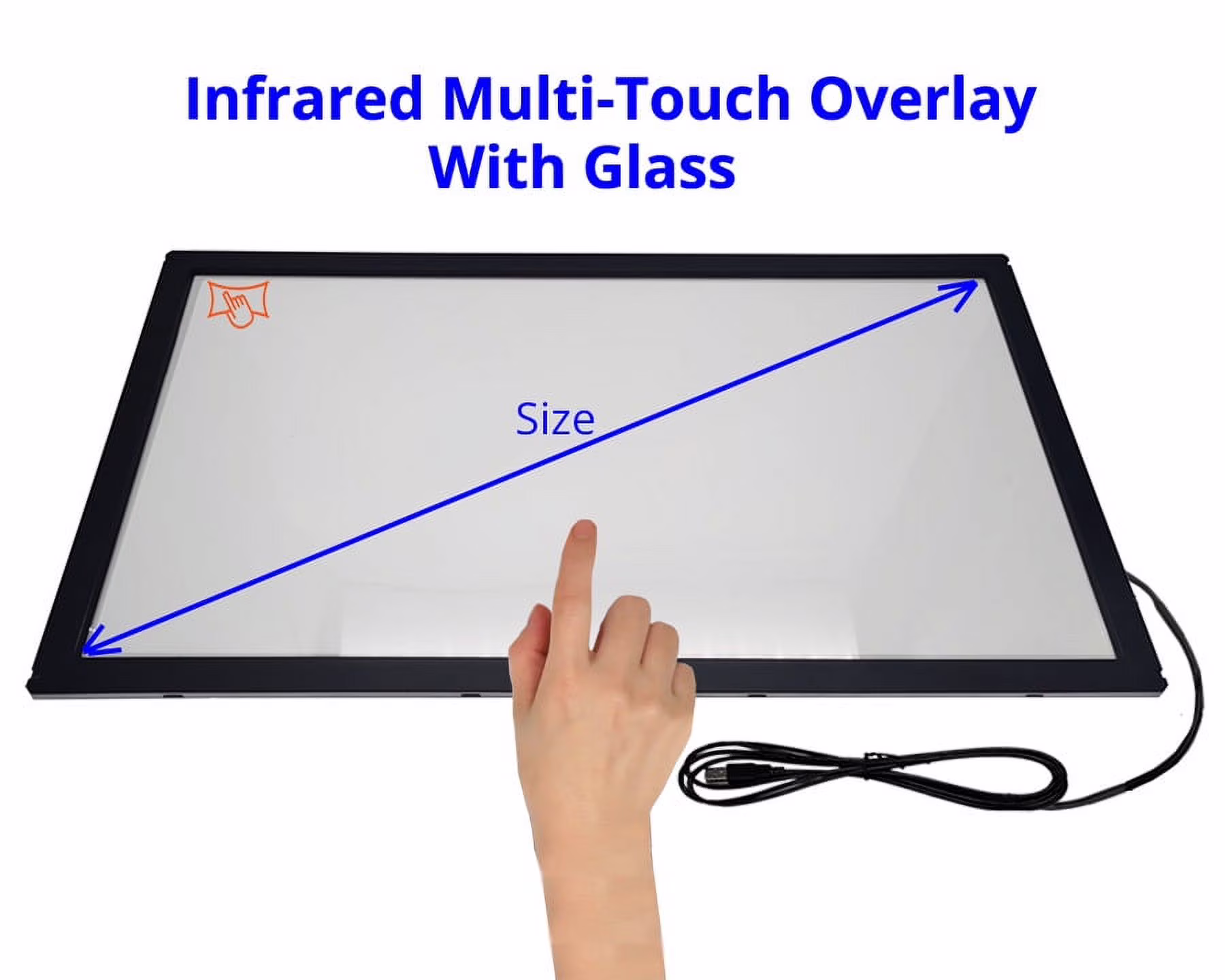 touch overlay frame monitor bezel