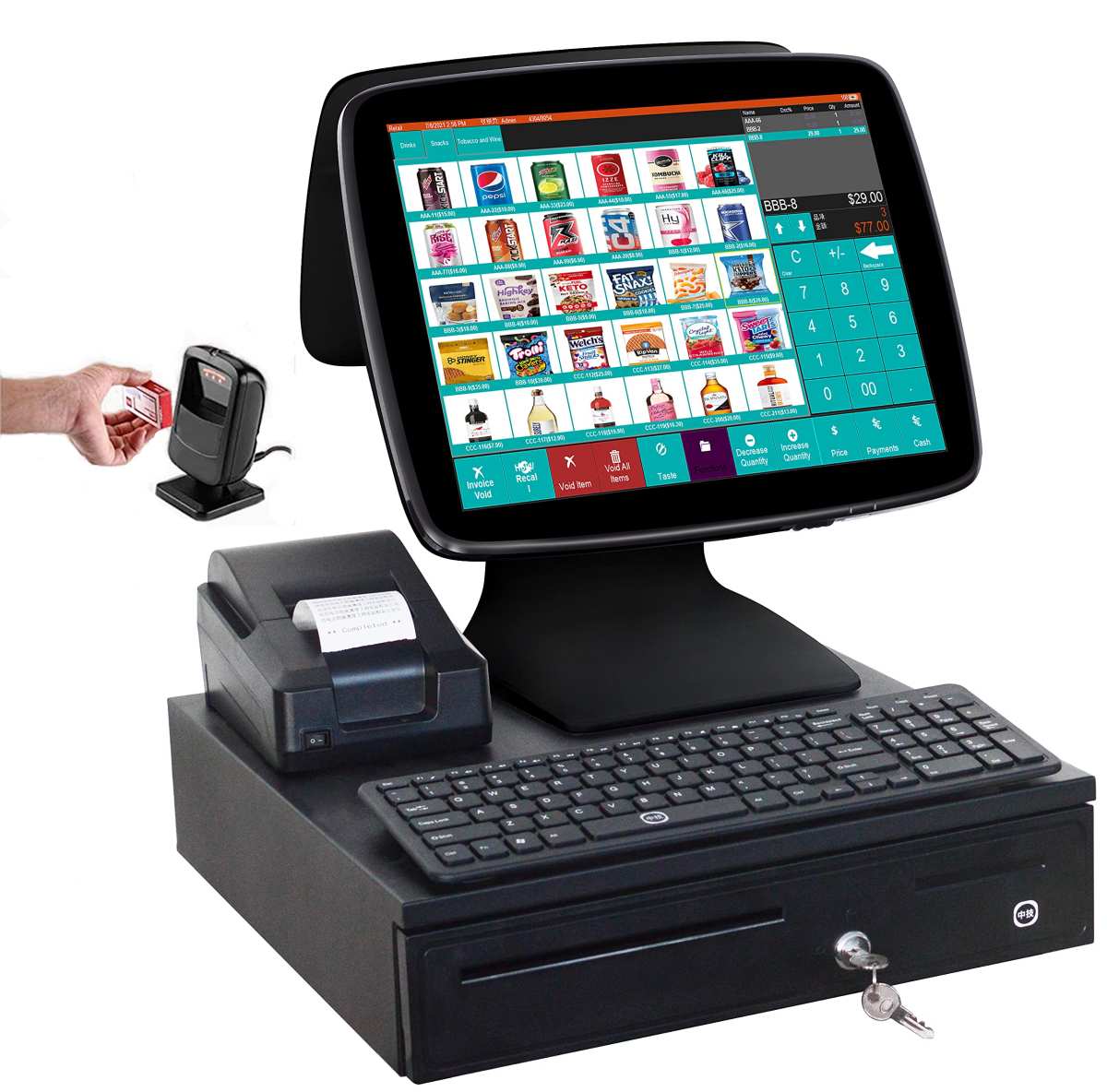 touchscreen monitor retail POS kiosk use