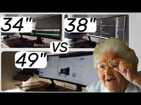 ultrawide curved monitor size comparison