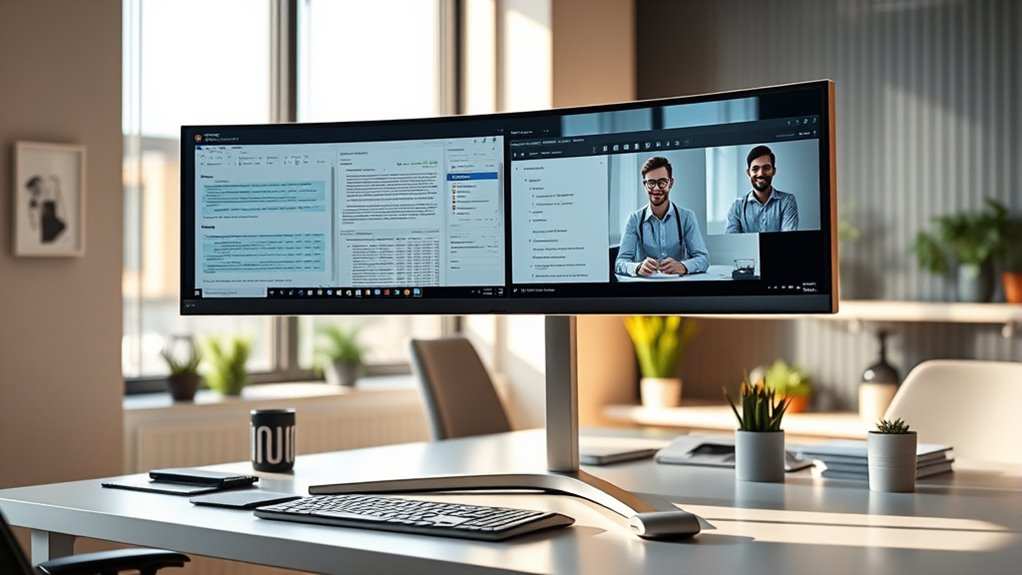 ultrawide productivity monitor for office work