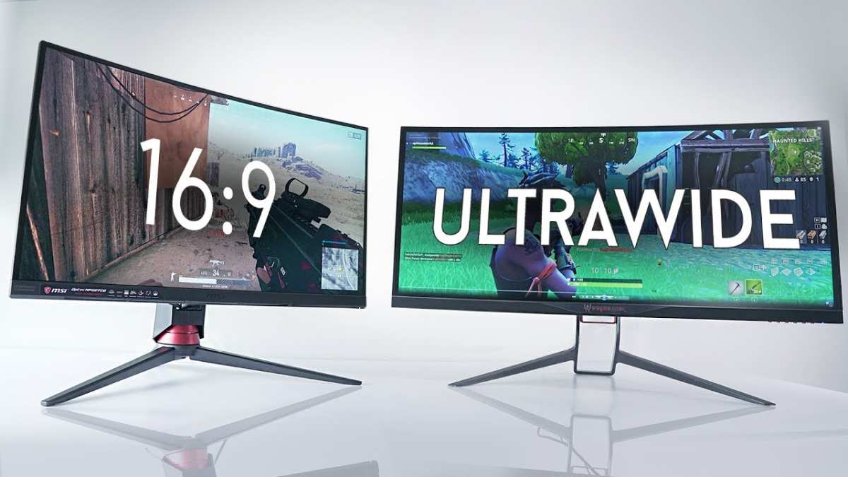ultrawide vs 16:9 monitor console
