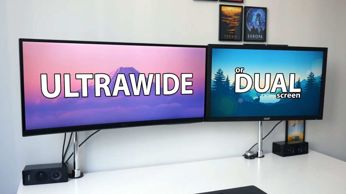 ultrawide vs dual monitor comparison