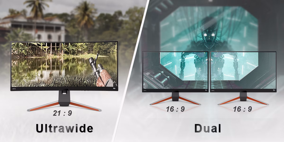 ultrawide vs dual monitors