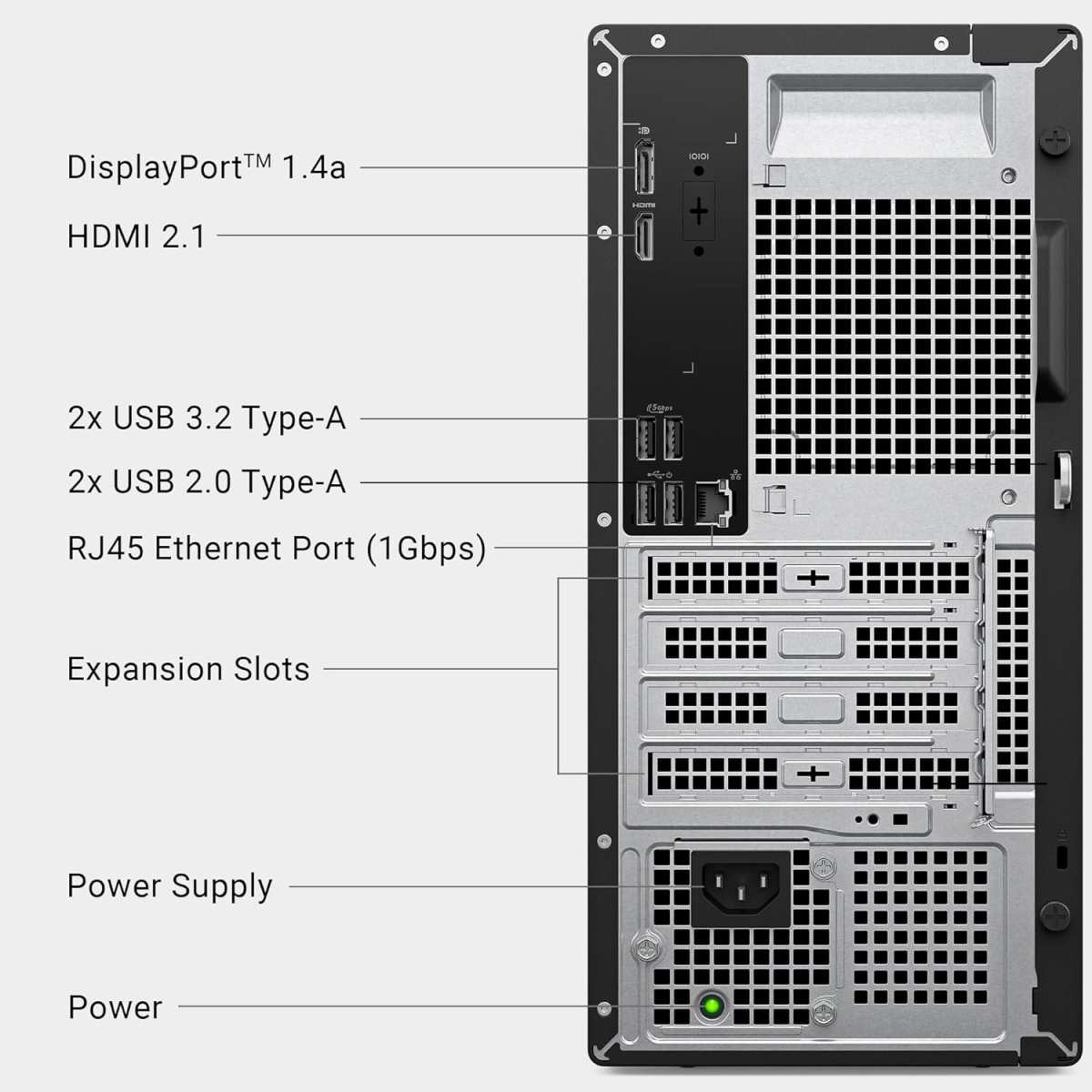 USB-C and HDMI ports on PC