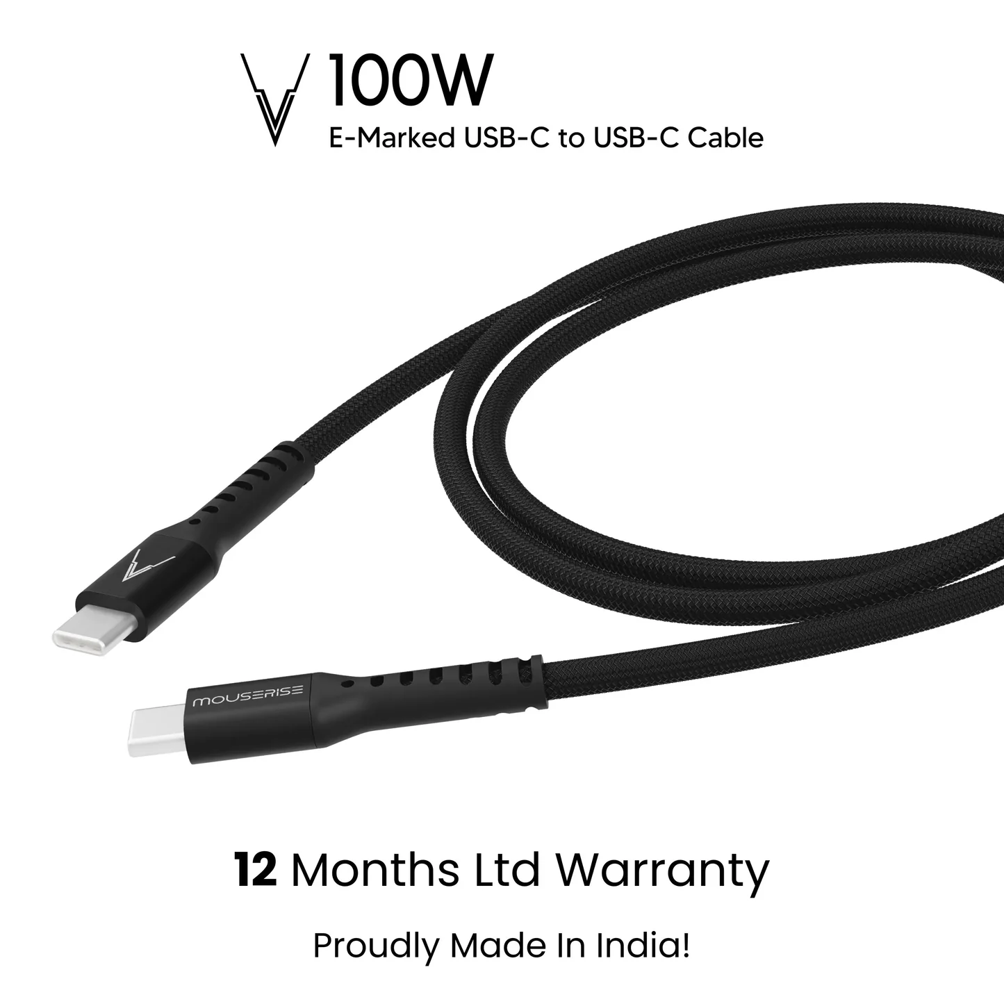 USB-C cable power delivery wattage rating