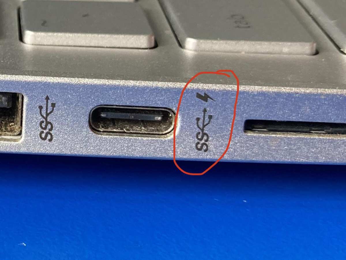 usb c port symbols thunderbolt dp alt mode