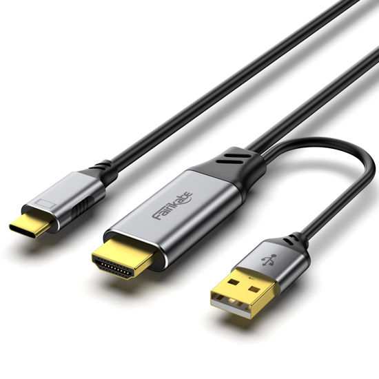 USB-C portable monitor connection cable
