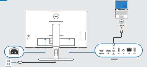 USB-C single cable touchscreen connection