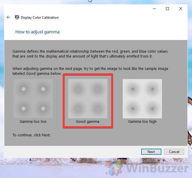 Windows display color calibration tool