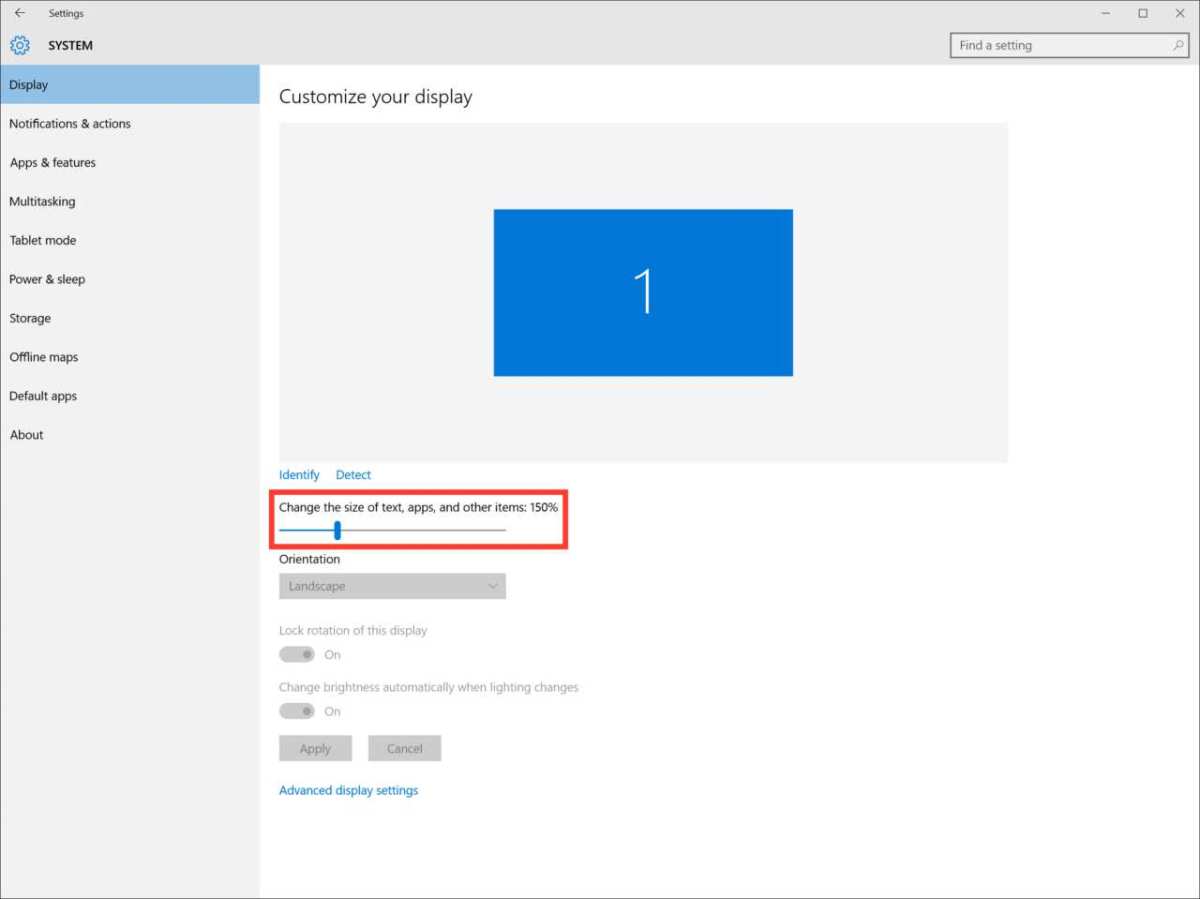 Windows display settings resolution dropdown showing 3840x2160