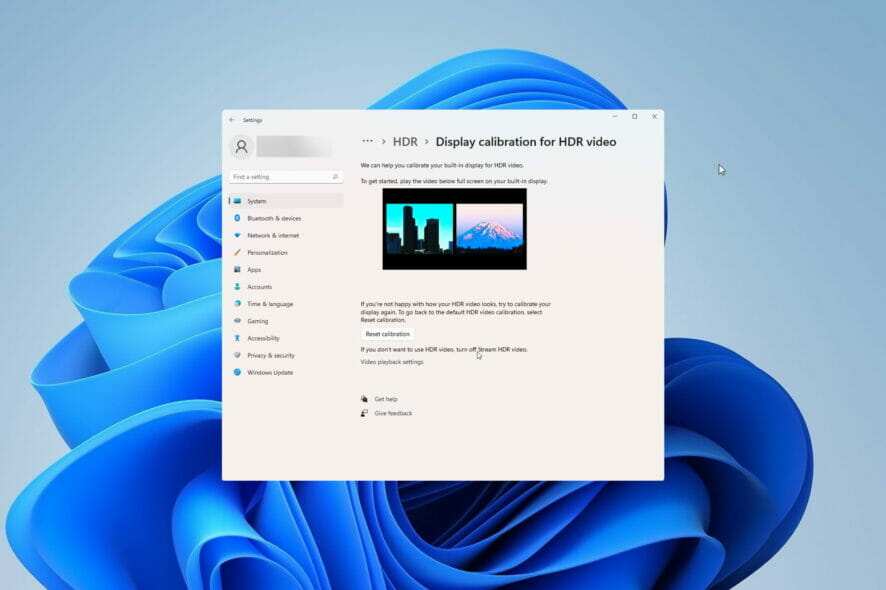 windows hdr settings display