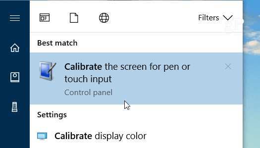 Windows touchscreen calibration utility